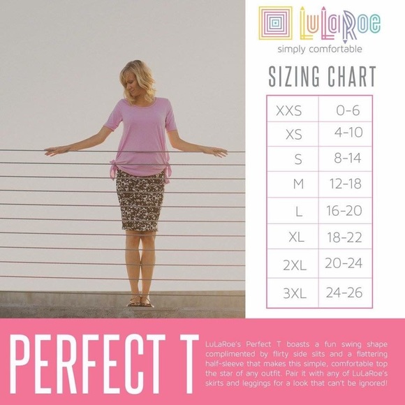 Lularoe Perfect Tee XS NWT - Picture 4 of 4